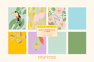 California - Acrylic Retro Textures