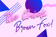 Discoteque Neon Font, a Script Font by Evlogiev Studio (Thumbnail 2 of 8)