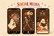 Retro Spooky Halloween Illustrations, a Background Graphic by MarisoArt (Thumbnail 4 of 6)