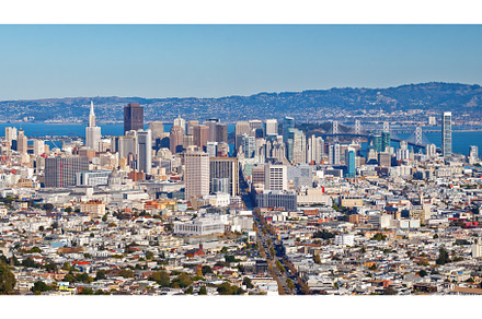 Panoramic cityscape of San Francisco, an Architecture Photo by sborisov