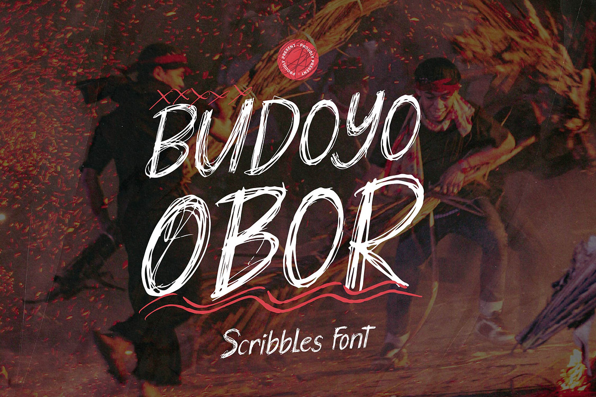 Budoyo Obor | Scribbles Font, a Handwritten Font by Denustudios (Photo 1 of 15)