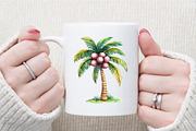 Watercolor Pink & Mint Summer Clipar, an Illustration by Sublimation Artist (Thumbnail 5 of 6)