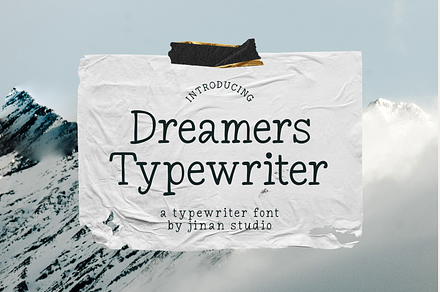 Dreamers Typewriter, a Serif Font by Ainun Jinan