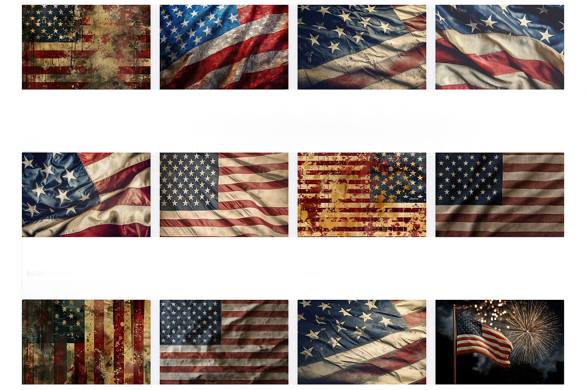 Grunge American Flag 4th of July, a Graphic by VetalStock (Photo 2 of 3)