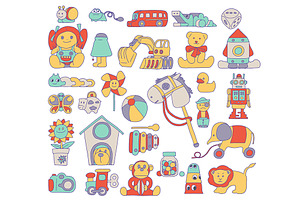 Toy Doodle Illustration