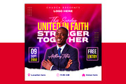 Professional Church Poster Template, a Social Media Template by Triple M Graphics (Thumbnail 2 of 4)