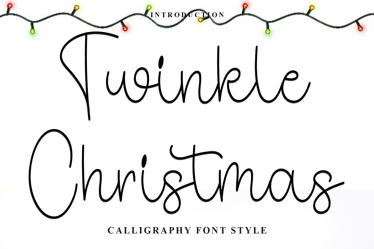 Twinkle Christmas, a Handwritten Font by InermediaSTUDIO (Photo 1 of 8)