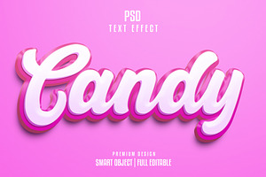 Candy Editable 3D Text Effect