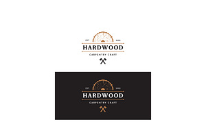 Retro vintage wood Logo design., a Branding & Logo Template by LOGOCREATIVE