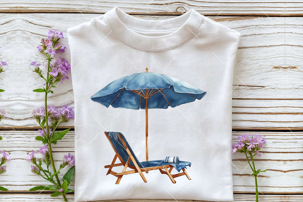 Neutral Summer Beach Clipart, an Illustration by OK Design (Photo 6 of 6)