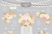 Vector chalk/rustic flower clipart, an Illustration by burlapandlace (Thumbnail 3 of 3)