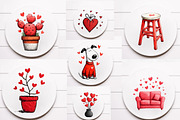 Doodle Valentine Day Clipart, an Illustration by Designworld (Thumbnail 3 of 6)