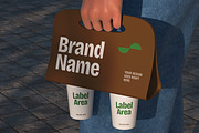 Coffee Cup Holder Mockup, a Cups & Container Mockup by graphicook (Thumbnail 2 of 4)