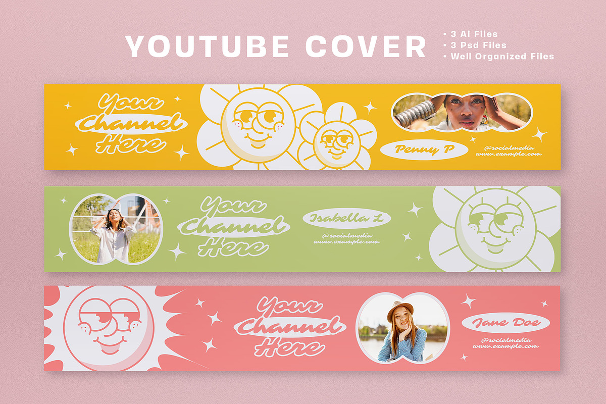 Orange Boho Summer YouTube Cover, a Social Media Template by graphicook (Photo 2 of 3)