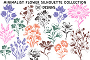 Minimalist Flower Silhouette PNG, a Decorative Illustration by Creative Art (Thumbnail 1 of 4)