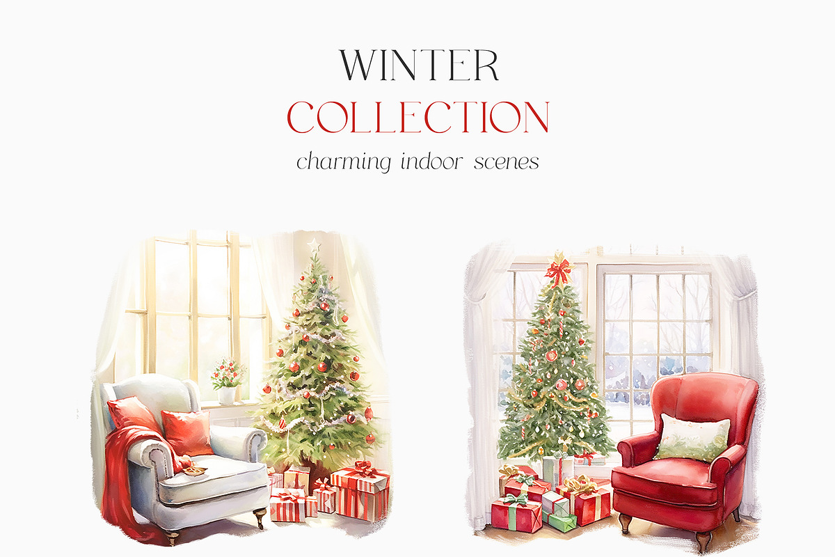 Winter Collection Graphic Set, a Seasonal Illustration by studioequinox (Photo 7 of 17)