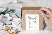 Watercolor Clipart - Cozy Christmas, an Illustration by Beigetime (Thumbnail 5 of 14)