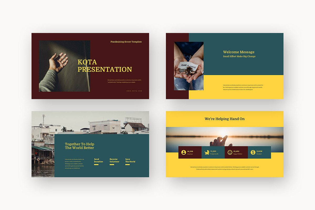 Kota : Charity Pitch Google Slides, a Presentation Template by Punkl Camp (Photo 2 of 16)