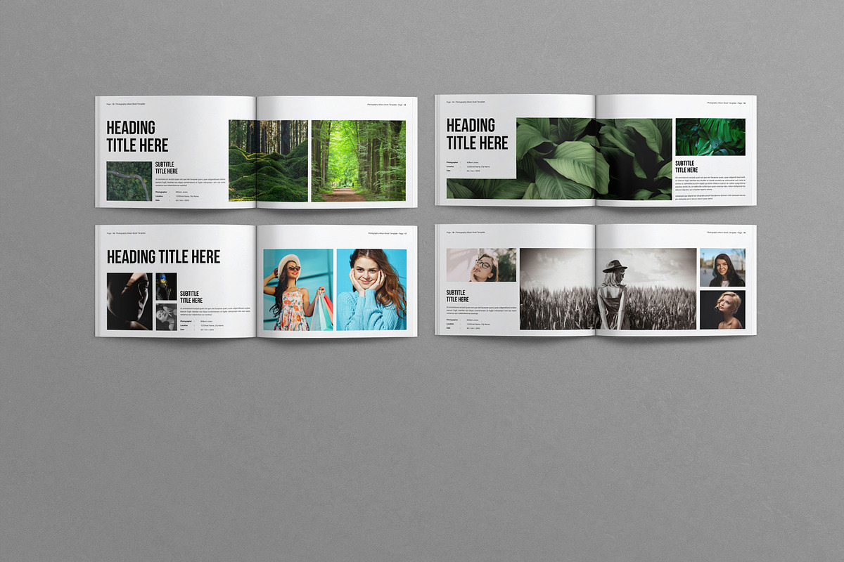 Photography Album Book  Landscape, a Magazine Template by Work-Envance (Photo 8 of 8)