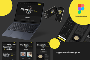 Crypto Website Template Kit - Figma