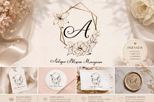 Antique Blossom Monogram
