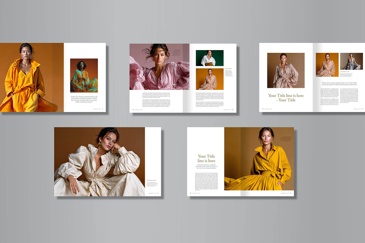 Lookbook Template, Fashion Editorial, a Brochure Template by R-studio (Photo 6 of 9)