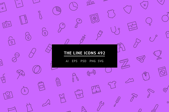 The Line Icons 492