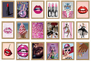 Pink Aesthetic Prints Girly wall art, an Arts & Entertainment Photo by Chipshpow Graphics (Thumbnail 5 of 8)