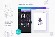 Mystical Mushrooms Clipart Set, an Object Graphic by Alena Koval (Thumbnail 14 of 16)