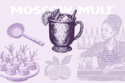 Cocktail Alcohol Drinks Illustration, a Food Illustration by Nocturnal Wolf (Thumbnail 2 of 14)