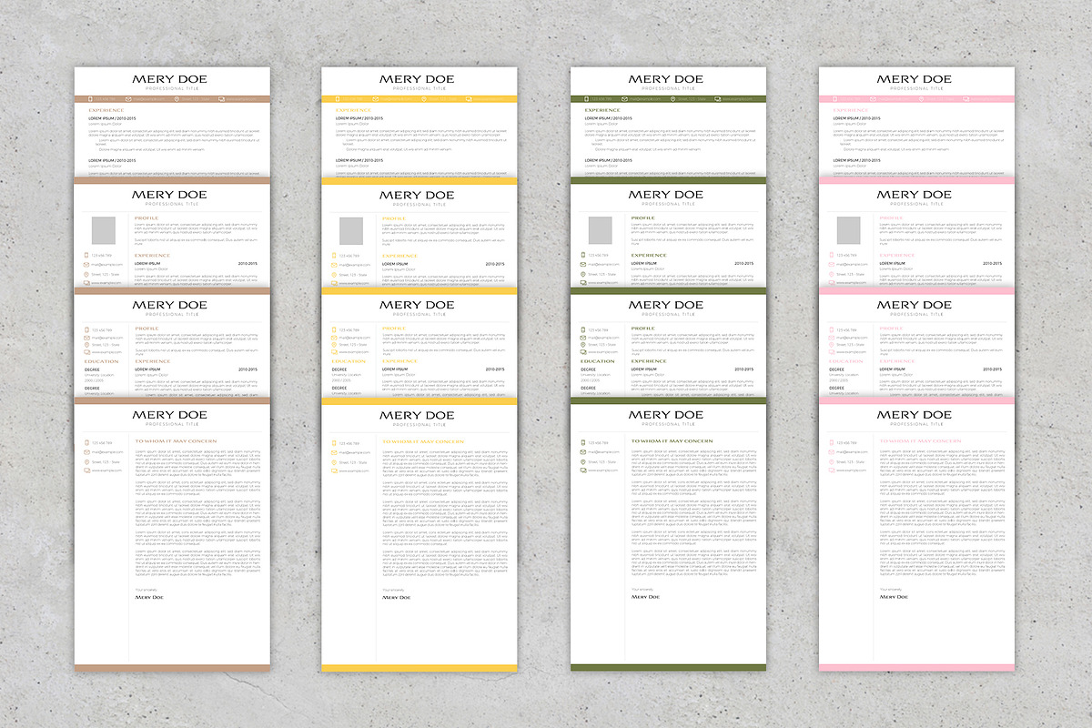 Nude Resume / CV & Cover Letter, a Resume Template by McLittle Stock (Photo 4 of 4)