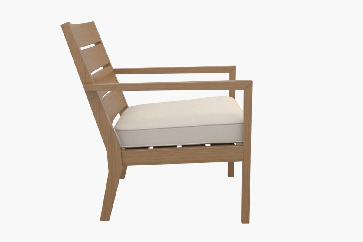 Regatta Lounge Chair with Cushion, a Furniture 3D Model by Morne Studio (Photo 3 of 5)