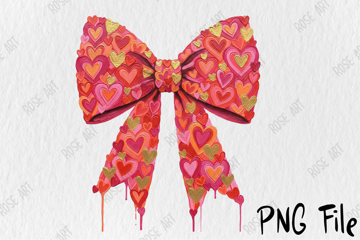 Valentines Day Coquette Bow PNG, a Seasonal Illustration by Rose Art (Photo 2 of 5)