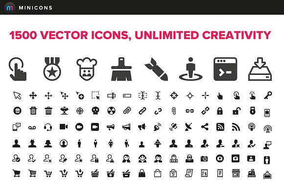 1500 Vector Icons Minicons