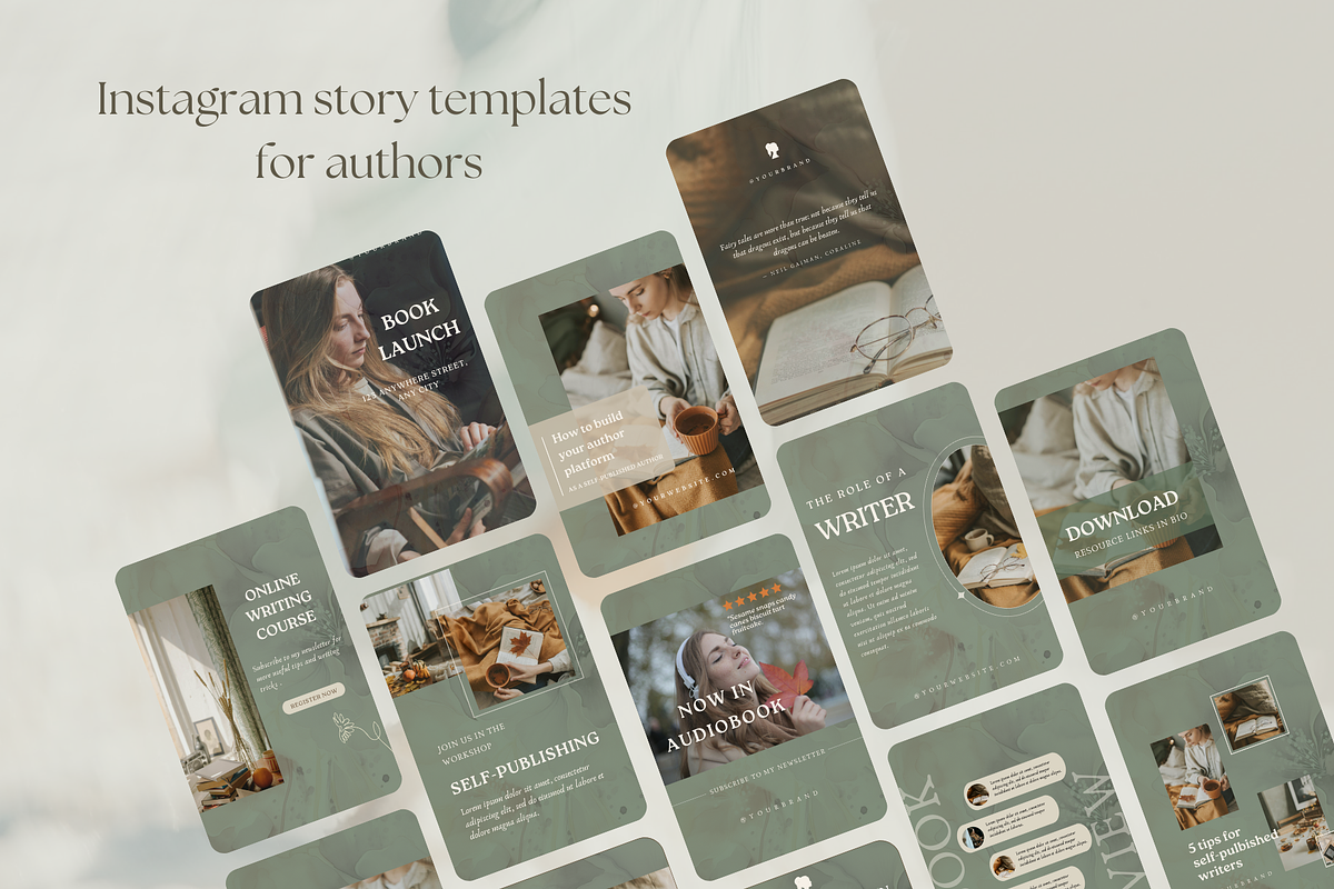 Writer instagram story template, a Social Media Template by Petite Zakka Boutique (Photo 3 of 7)