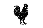 Rooster Chicken Silhouette Bundle, an Illustration by Designs_River (Thumbnail 15 of 51)