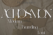 ACHOSMON | Modern Branding Typeface, a Serif Font by MchCrafter (Thumbnail 1 of 7)