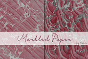 2 Hand Marbled Papers Moire, a Texture Graphic by Marblingdom (Thumbnail 1 of 3)
