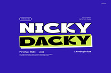 Nicky Dacky Display Font
