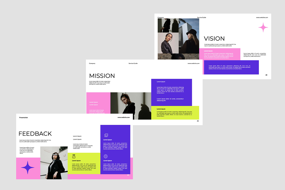 Service Guide Presentation Template preview 3