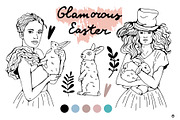 Glamorous Easter, a Person Illustration by Olillia (Thumbnail 1 of 4)