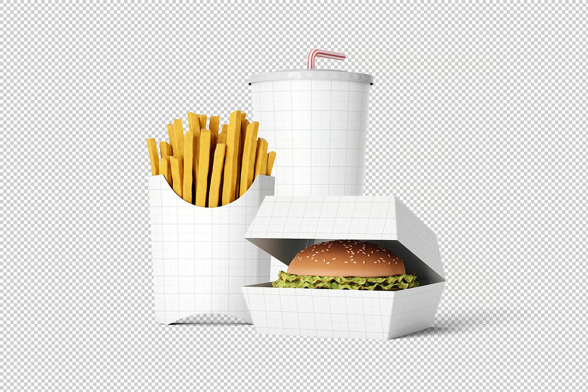 Fast Food Packaging Mockup, a Product Mockup by zpackcreative (Photo 6 of 6)