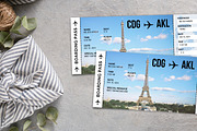 Paris Boarding Pass Template, a Templates & Theme by Snapybiz (Thumbnail 15 of 17)