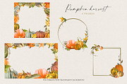 Pumpkin harvest - autumn clipart, an Illustration by Vasmila (Thumbnail 7 of 15)