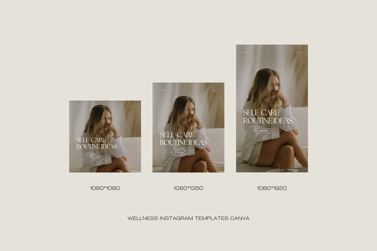 Wellness Instagram Templates Canva, a Social Media Template by Instprofi | Studio Estimo (Photo 5 of 6)