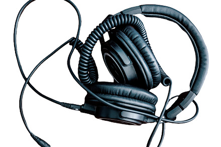 Top view headphones isolated photo, a Technology Photo by DanFLCreativo