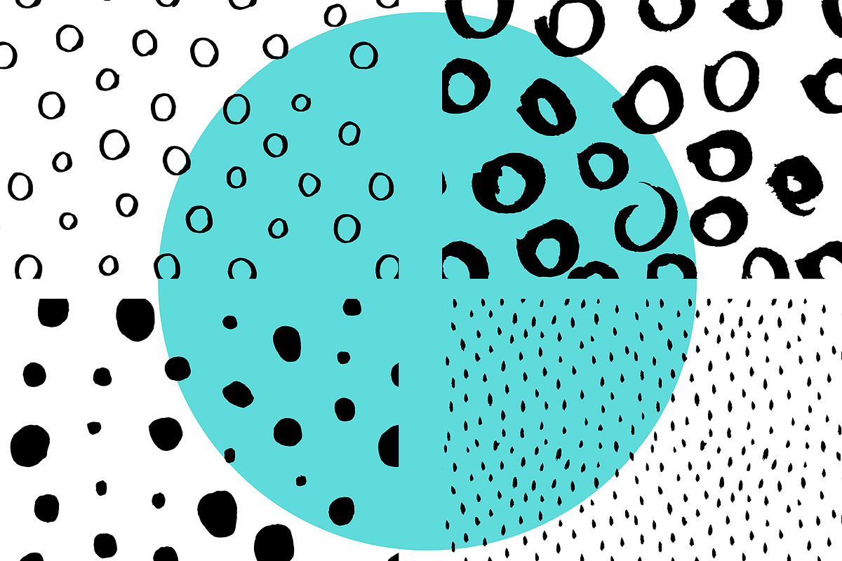 Dot Stripe Brush Pattern Bundle, a Pattern Graphic by Wildflower June (Photo 6 of 8)