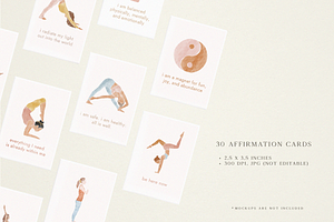 Yoga Aesthetic - Clipart Collection