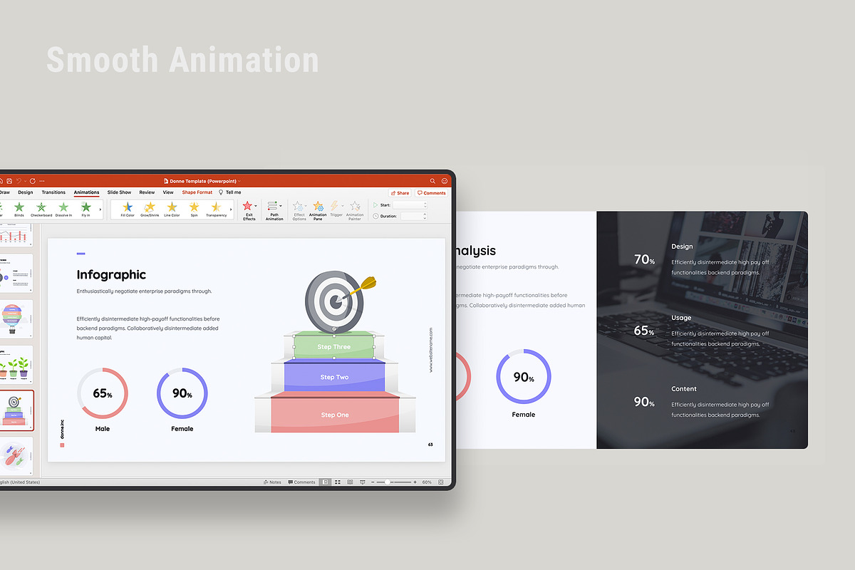 Donne - Creative Template, a Presentation Template by UDEA Store (Photo 6 of 14)