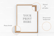 30x40 wood frame mockup 12x16 3:4, a Print Template by Grace White (Thumbnail 3 of 4)